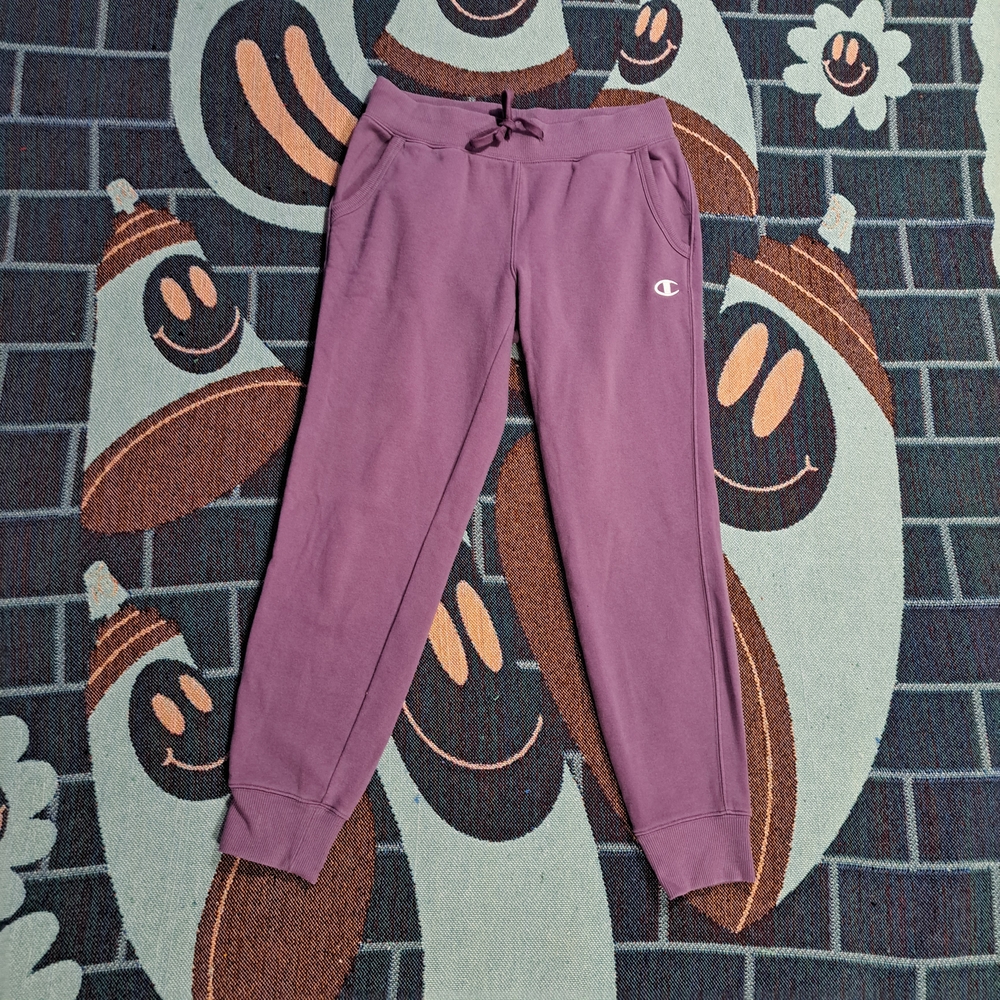🌈CHAMPION PURPLE JOGGER STYLE SWEAT PANTS-XS